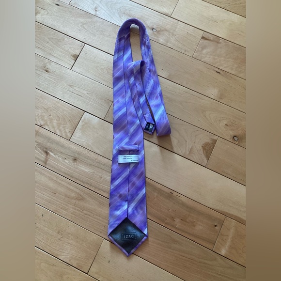 Delahaye London Collection by Izac4men men’s neck tie - purple - Picture 2 of 9